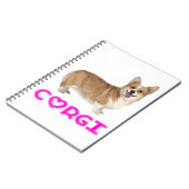 Niedlicher Welpenhund Lover Pembroke Welsh Corgi Notizblock (Linke Seite)