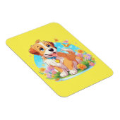 Niedlicher Welpenhund Magnet (Rechte Seite)