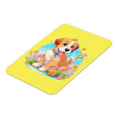 Niedlicher Welpenhund Magnet (Linke Seite)
