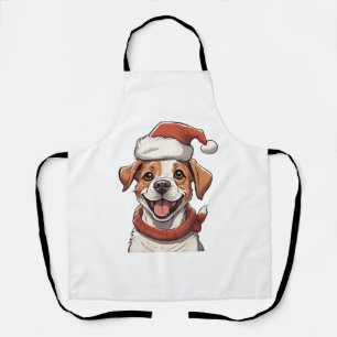 Niedlicher Welpenhund mit Weihnachts-Hat Classic T Schürze