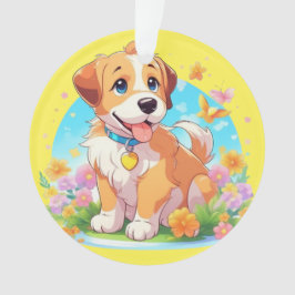 Niedlicher Welpenhund Ornament