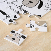 Niedlicher Welpenhund Puzzle (Seite)