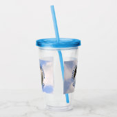 Niedlicher Welpenhund Schlafen Blue Sky 5. Geburts Acryltrinkbecher (Links)