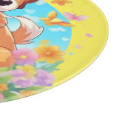 Niedlicher Welpenhund Schneidebrett (Ecke)