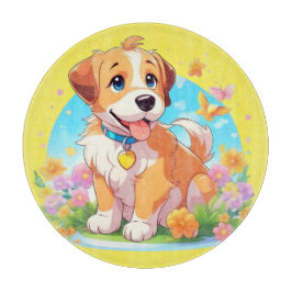 Niedlicher Welpenhund Schneidebrett