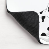 Niedlicher Welpenhund Schwarz-weißer Cartoon Dalma Mousepad (Ecke)