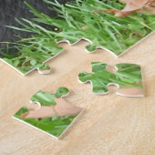 Niedlicher Welpenhund Schwarzer Labrador Retriever Puzzle (Seite)