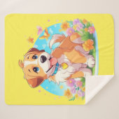 Niedlicher Welpenhund Sherpadecke (Vorderseite (Horizontal))