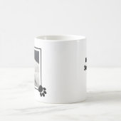 Niedlicher Welpenhund Single 1 Foto Name und Meldu Kaffeetasse (Mittel)
