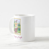 Niedlicher Welpenhund Spirituosen machen Urlaub Kaffeetasse (Vorderseite Links)