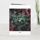 Niedlicher Welpenhund St. Patrick's Day Green Karte (Rückseite)