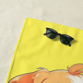 Niedlicher Welpenhund Strandtuch (Beispiel)