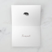 niedlicher Welpenhund vermisst Karte (Innenseite)