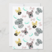 Niedlicher Welpenjunge Hund Pawtyyy Geburtstagspar Einladung (Rückseite)