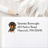 Niedlicher Welpenkartoon Hund Lover Dackel (Insitu)