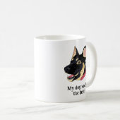 Niedlicher Welpenschäfer - Hund Lover Kaffeetasse (VorderseiteRechts)
