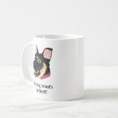 Niedlicher Welpenschäfer - Hund Lover Kaffeetasse (Vorderseite Links)