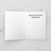 Niedlicher Welpenvalentinstag Karte (Innenseite)