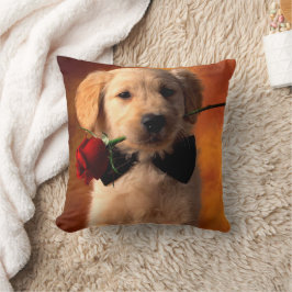 Niedlicher Welpenwirbel Kissen