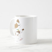 Niedlicher WelpeUkulele Kaffeetasse (Vorderseite Links)