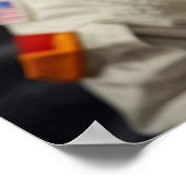 Niedlicher Weltraumamster Poster (Ecke)