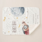 Niedlicher Weltraumbahnhof Sherpadecke (Vorderseite (Horizontal))