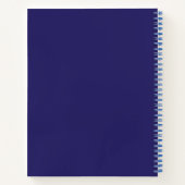 Niedlicher Weltraumraketenschiff vom Geburtstag Notizblock (Rückseite)