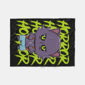Niedlicher Werwolf Wolf und Anime-Horror Lycanthro Fleecedecke (Vorderseite (Horizontal))
