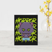 Niedlicher Werwolf Wolf und Anime-Horror Lycanthro Karte (Gelbe Blume)