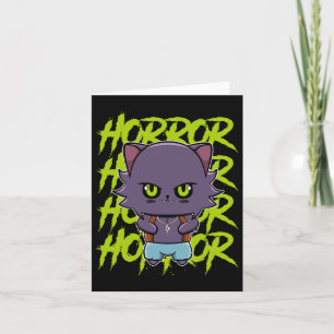 Niedlicher Werwolf Wolf und Anime-Horror Lycanthro Karte