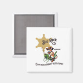 Niedlicher Western Cowboy Cat Tab Magnet (Vorderseite/Rückseite)