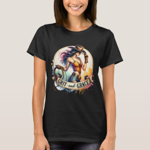Niedlicher Western Cowgirl T-Shirt