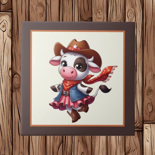 Niedlicher Western Fliese