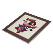 Niedlicher Western Fliese (Seite)