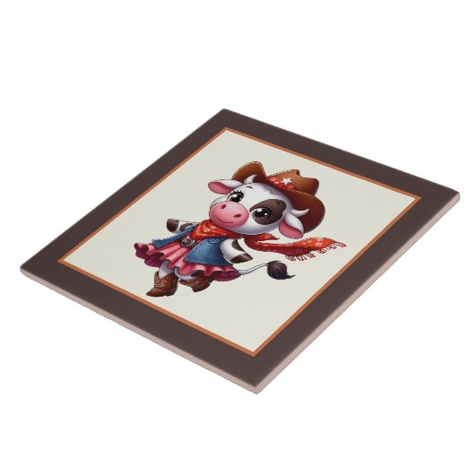 Niedlicher Western Fliese (Seite)