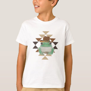Niedlicher Western Frosch mit Cowboy-Hut T-Shirt