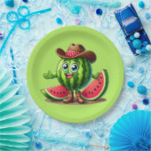 Niedlicher Western Sommerwassermelone Party Pappteller (Party)