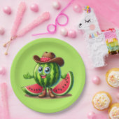 Niedlicher Western Sommerwassermelone Party Pappteller (Party)