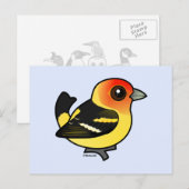 Niedlicher Western Tanager Postkarte (Vorne/Hinten)