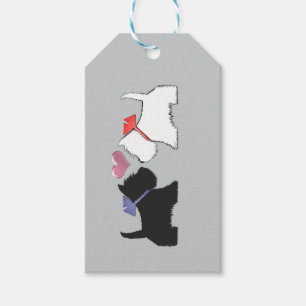 Niedlicher Westie und Scotty Geschenkanhänger