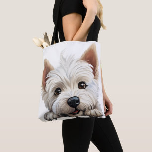 NIEDLICHER WESTLICHER HIGHLAND WHITE TERRIER PUPPY TASCHE