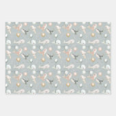 Niedlicher Whale Dolphin und Pastellballon Geschenkpapier Set (Vorderseite)