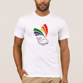 Niedlicher Whale-Gay Pride-Regenbogenlampe T-Shirt (Vorderseite)
