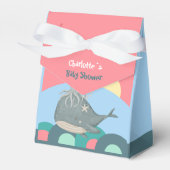 Niedlicher Whale Tintenfisch Pink Babydusche Geschenkschachtel (Vorderseite)