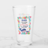 Niedlicher Whale Vater werde ich immer dein kleine Glas (Rückseite)
