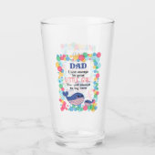 Niedlicher Whale Vater werde ich immer dein kleine Glas (Vorderseite)