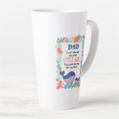 Niedlicher Whale Vater werde ich immer dein kleine Milchtasse (Rechte Ecke)