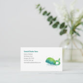 Niedlicher Whale Visitenkarte (Stehend Vorderseite)