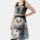 Niedlicher Whimisky Weihnachten/Winterschneemann Schürze (InSitu)
