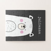 Niedlicher Whimsical Bear Illustration Individuell Puzzle (Horizontal)